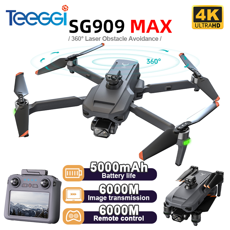 Drone Camera With Gimbal - Teeggi SG909 MAX GPS Drone con