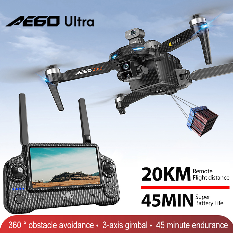 Drone Camera With Gimbal - AE60 GPS Drone profesional 8K cámara